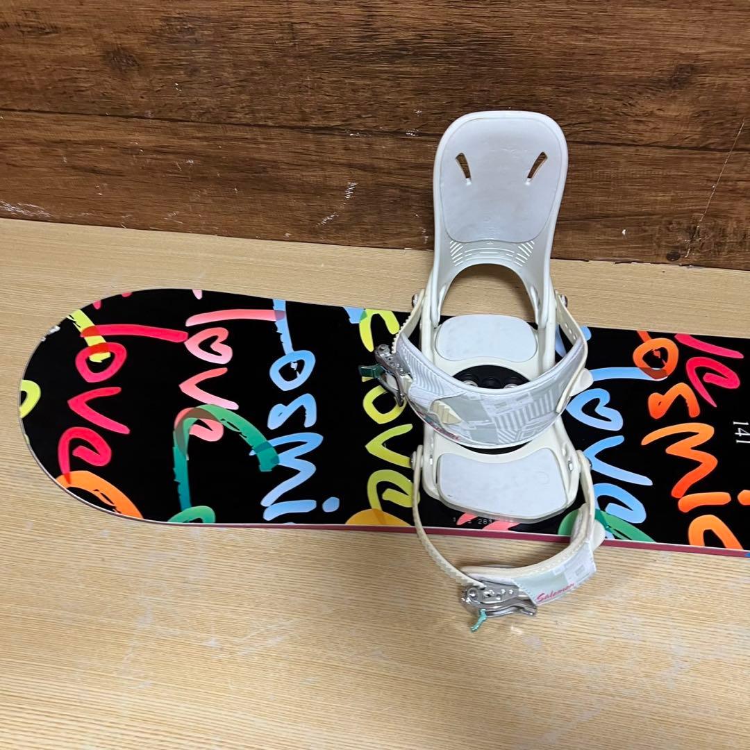 コズミックサーフ　サロモン　初心者オススメ　レディース　スノーボード　3点セット