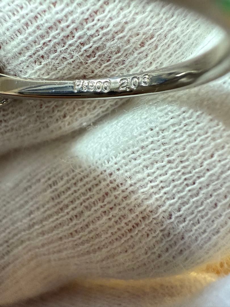 限界突破超特価❣️PTコ-ンフラワーブルーサファイアダイア入りリング 2ctup