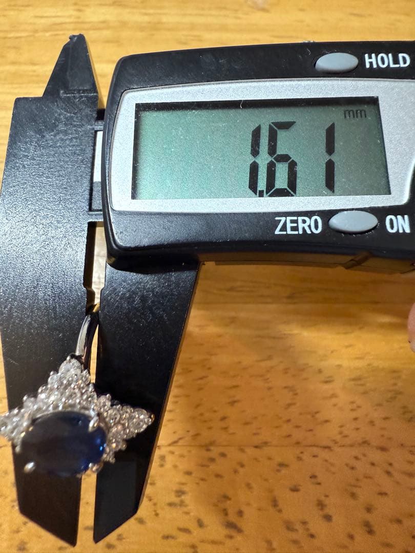 限界突破超特価❣️PTコ-ンフラワーブルーサファイアダイア入りリング 2ctup