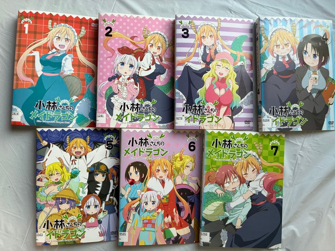 DVD 小林さんちのメイドラゴン　全7巻　S 全6巻　レンタルアップ