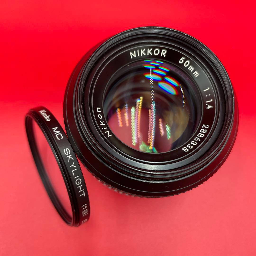 Nikon Nikkor 50mm f/1.4 単焦点レンズ フィルター付