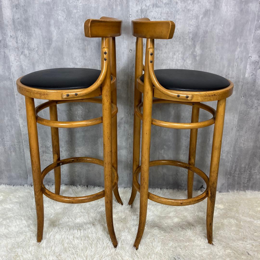 秋田木工 ステラミア ブランチ 曲木 カウンターチェア　2脚セット