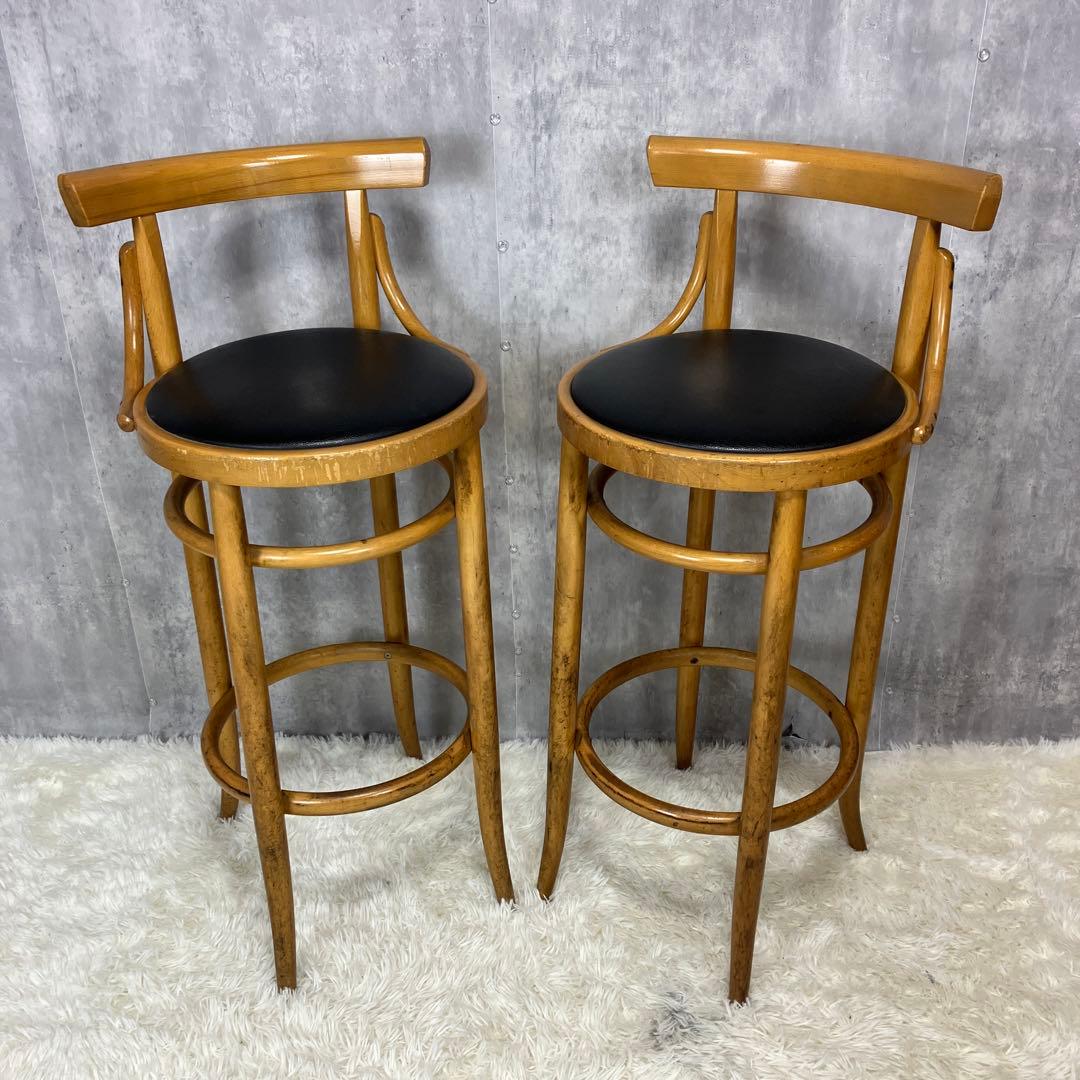 秋田木工 ステラミア ブランチ 曲木 カウンターチェア　2脚セット