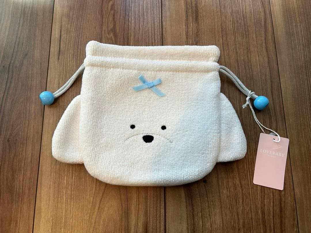 【新品】LOVERARY BY FEILER モフモフワンチャン　マルチーズ巾着