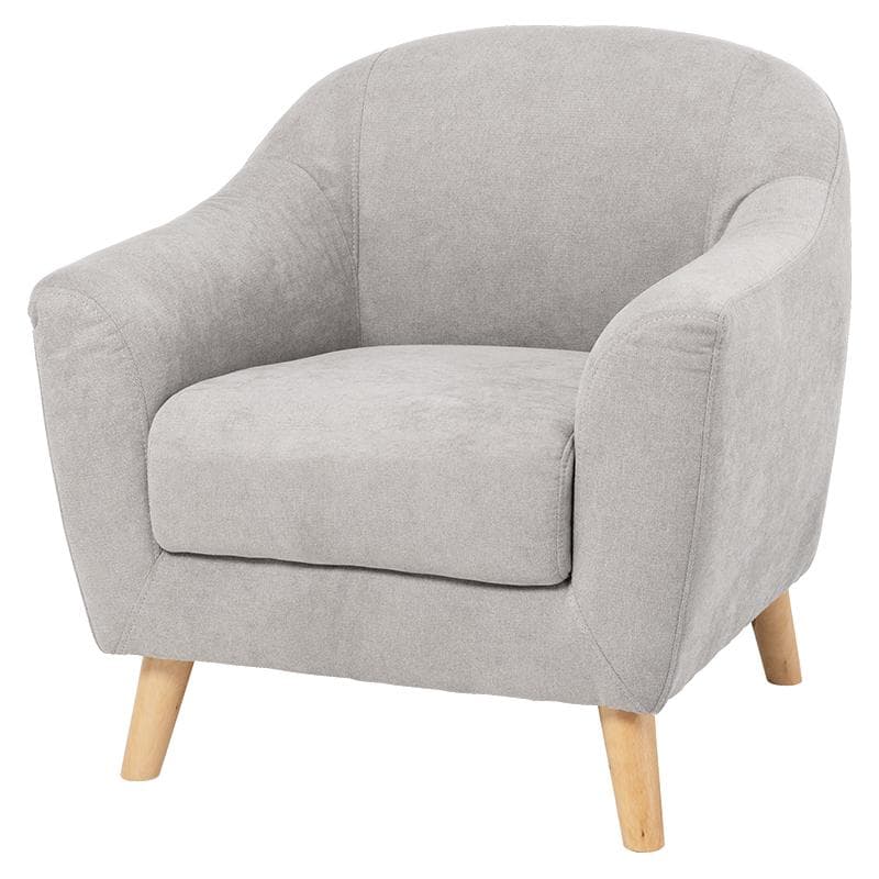 アウトレット【限定品・新品】★姫系１Pソファ（ファブリック）エメル【グレーGY】