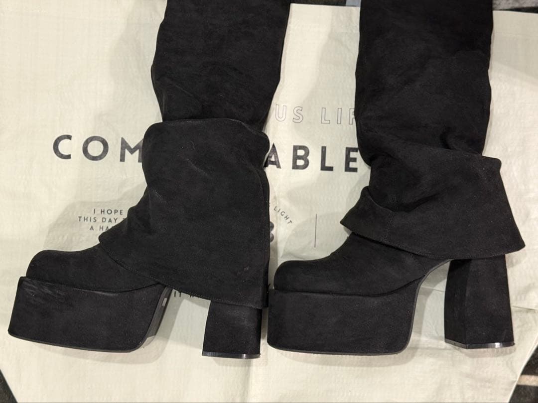 EMODA ルーズカバーフレアフィットブーツ Lサイズ