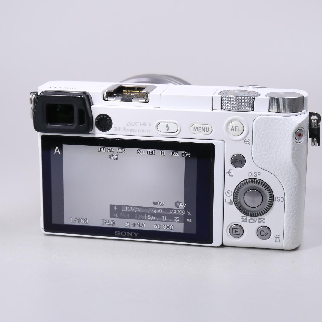 ☆ショット7905回☆SONY a6000 標準ズーム ホワイト　＃401
