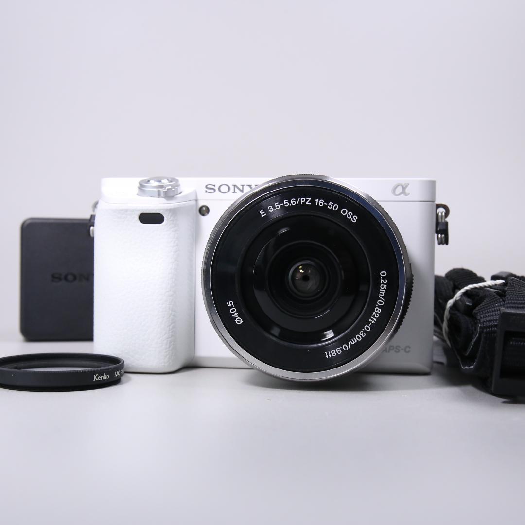 ☆ショット7905回☆SONY a6000 標準ズーム ホワイト　＃401