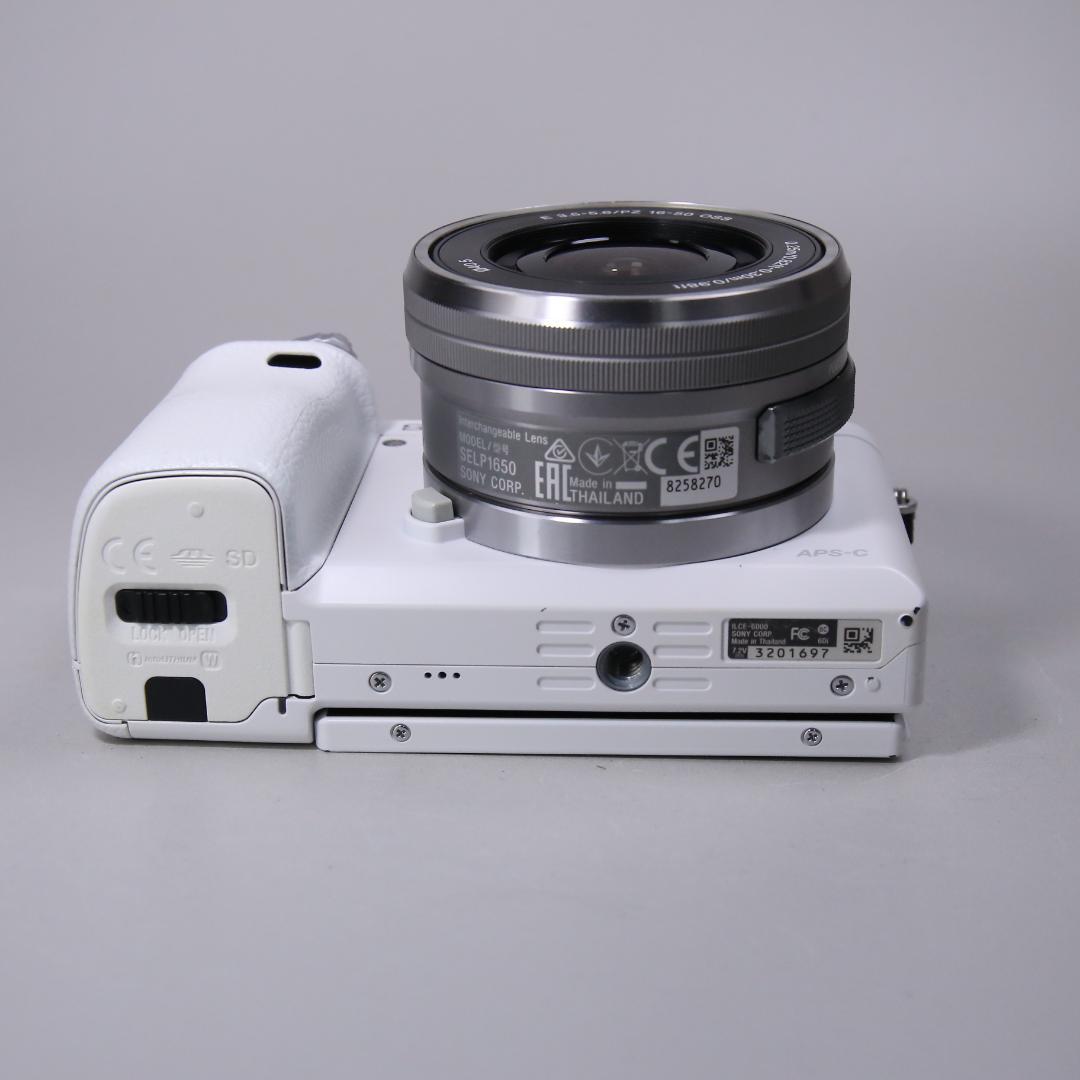 ☆ショット7905回☆SONY a6000 標準ズーム ホワイト　＃401