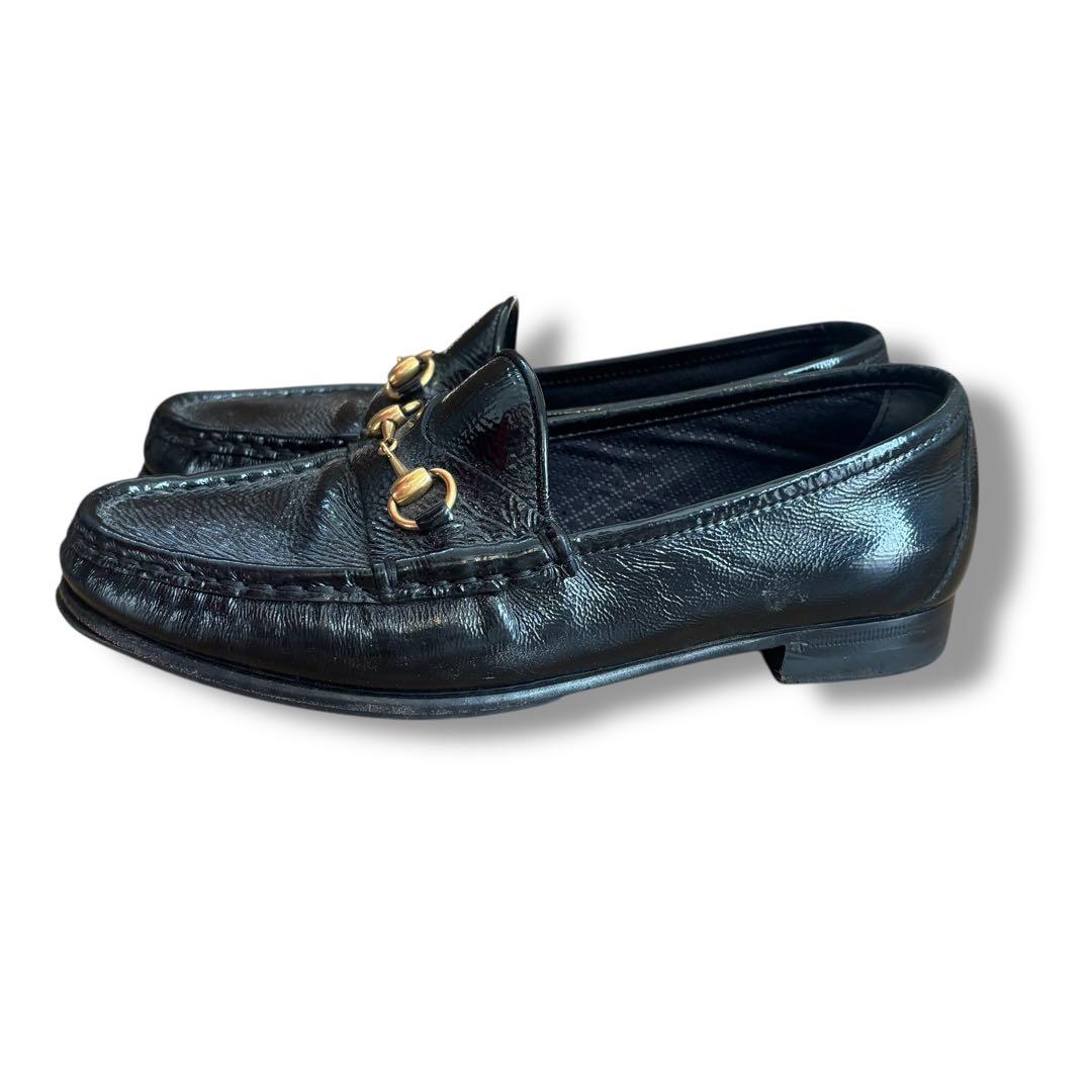 ^*^様 【美品】GUCCI グッチ1953 ホースビットローファー パテントレ