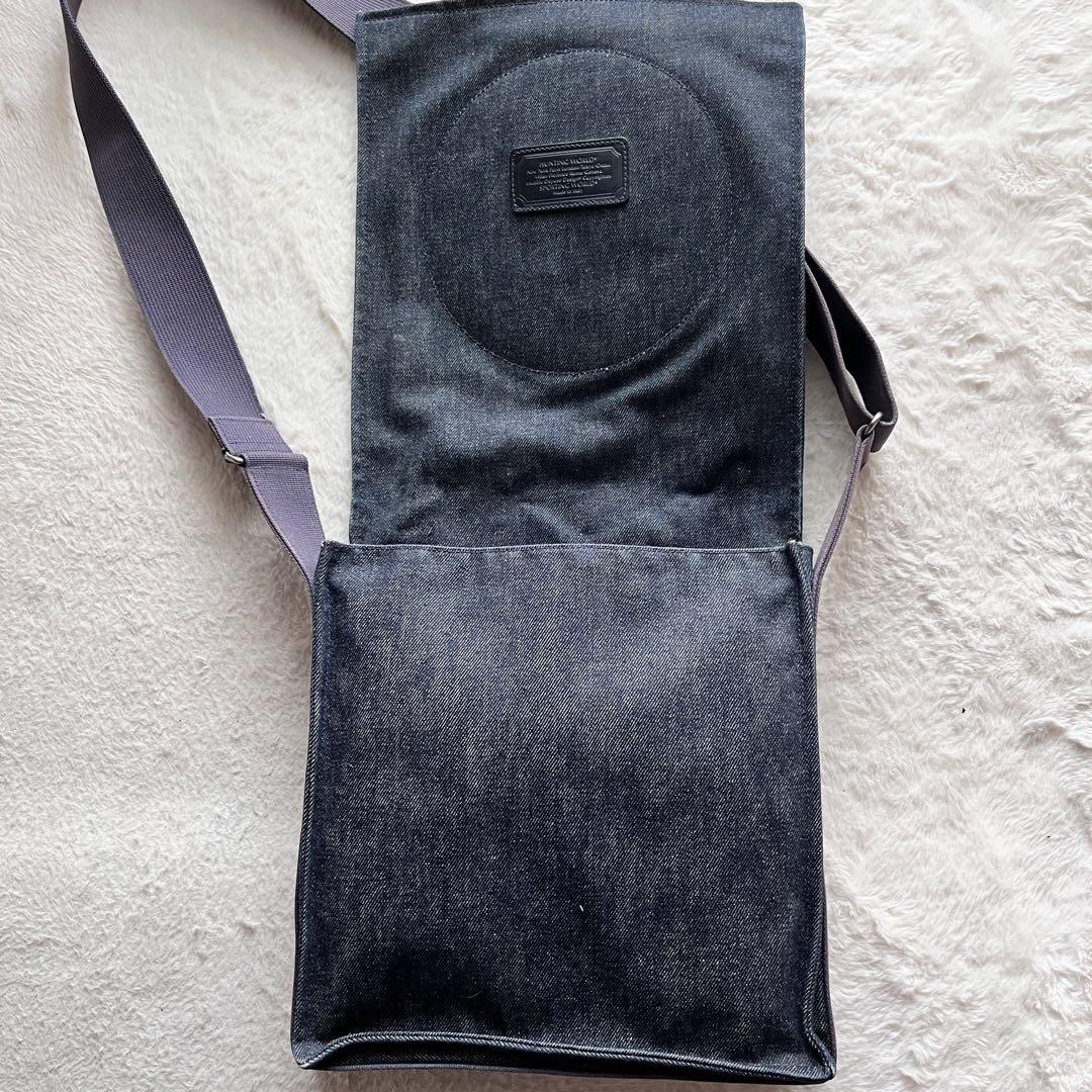 美品✨HUNTING WORLD デニム ショルダー メッセンジャーバッグ