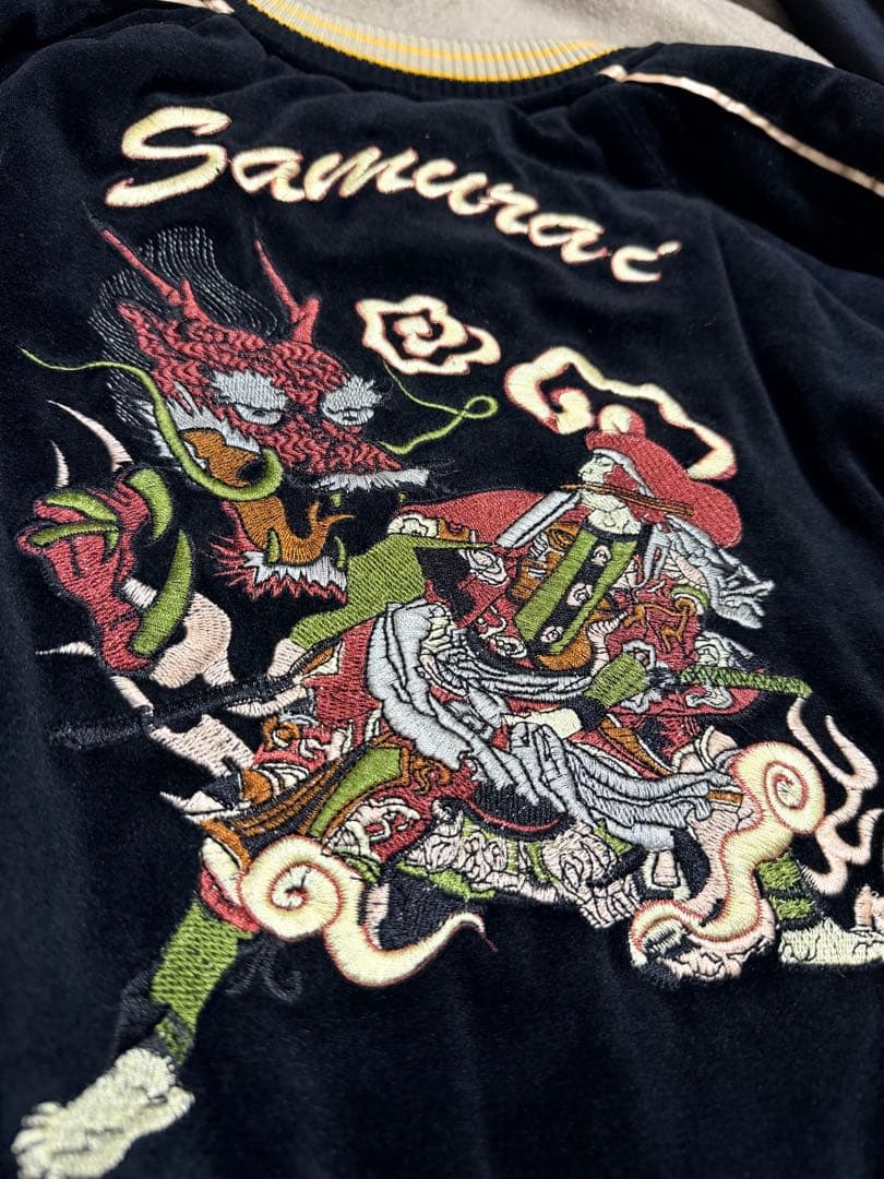 美品 サムライ 別珍 DRAGON 虎 日本限定 スカジャン vintage