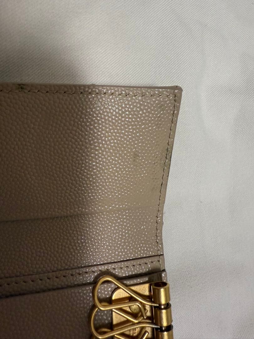 SAINT LAURENT ベージュキーケース
