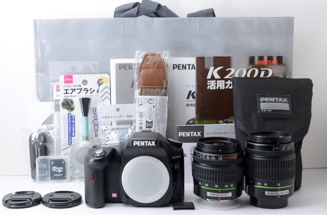 S数少！PENTAX K200D★転送OK★Wズームレンズキット