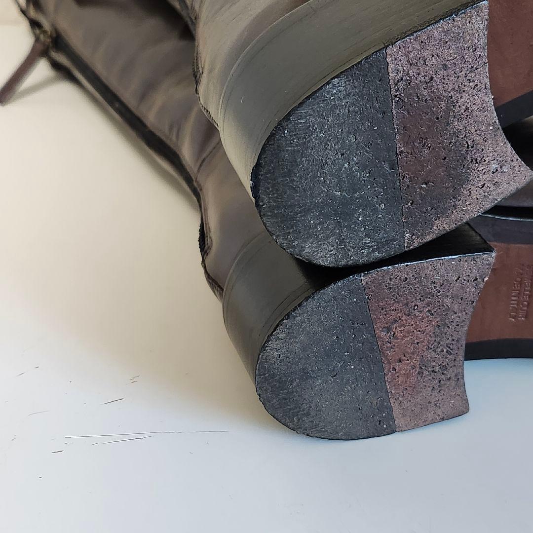 美品 サルトル シングルバックベルト ジョッキーブーツ 36.5 GRIGIO