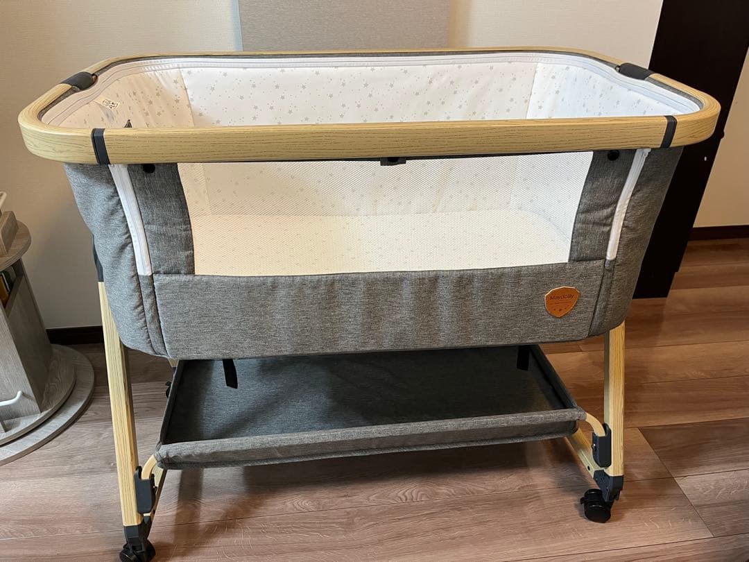 maydollyベビーベッド 収納付き