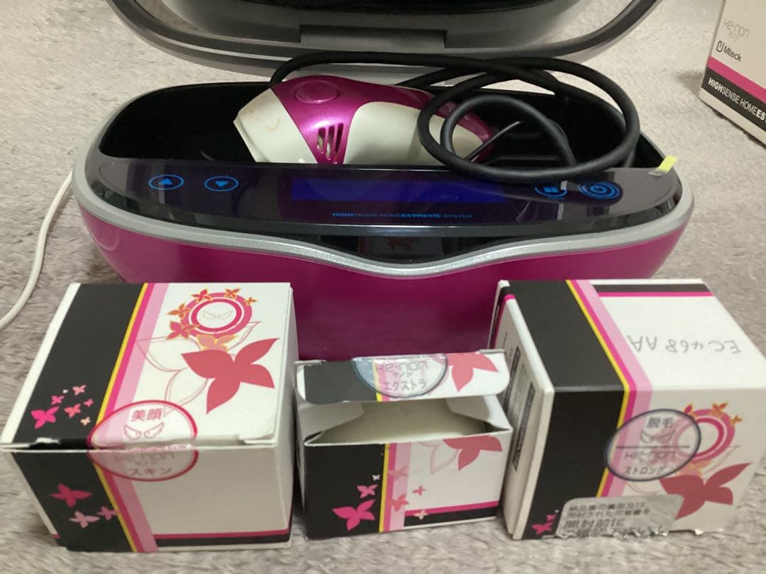 ケノン6、2ver KE-NON 脱毛器 ピンク ストロングカートリッジ付き