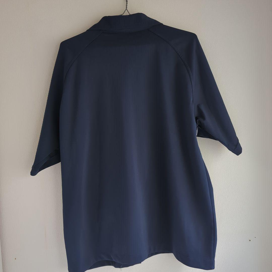 STUSSY ジャ―ジ　半袖　美品　ネイビー　ＵＳＡ製　Lサイズ