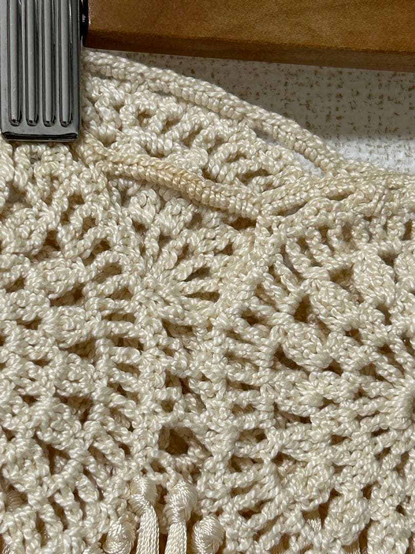 フラメンコ シージョ オフホワイト　クロチェ　SONIA JOHNES