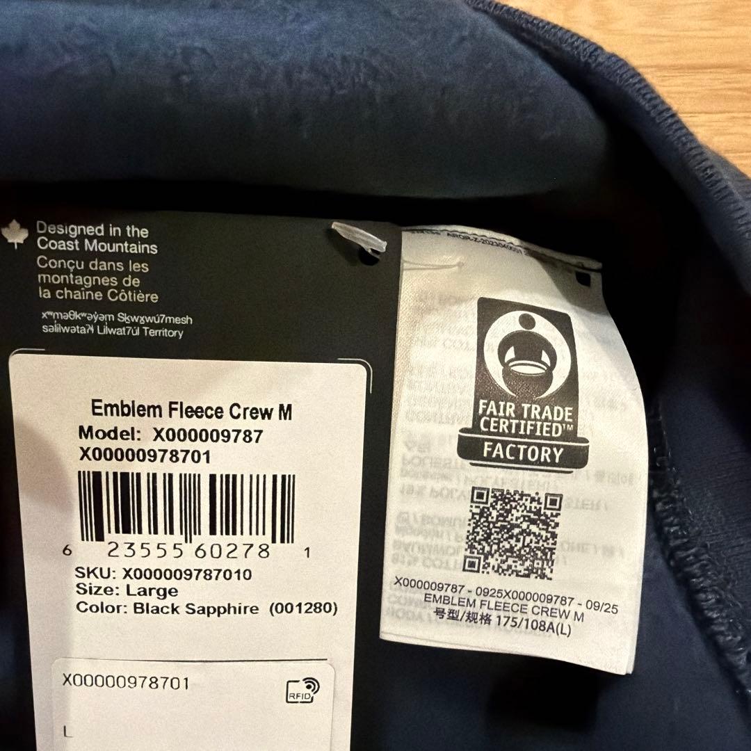 K*A様 ARC'TERYX Emblem Fleece Crew