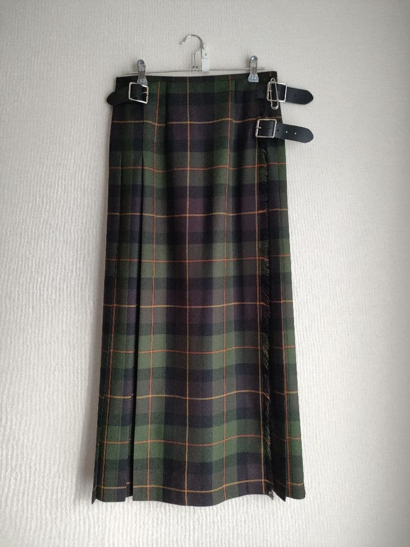 極美品 オニールオブダブリン ウーステッドウール キルトロングスカートbshop