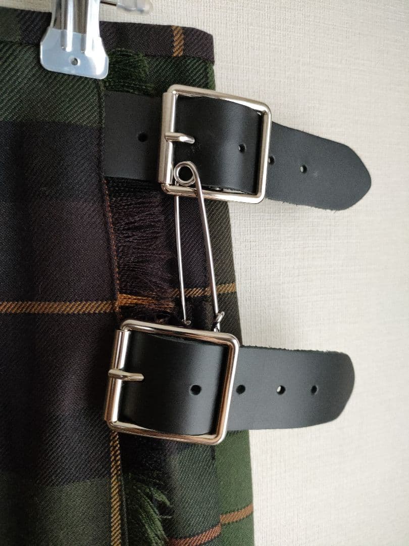 極美品 オニールオブダブリン ウーステッドウール キルトロングスカートbshop