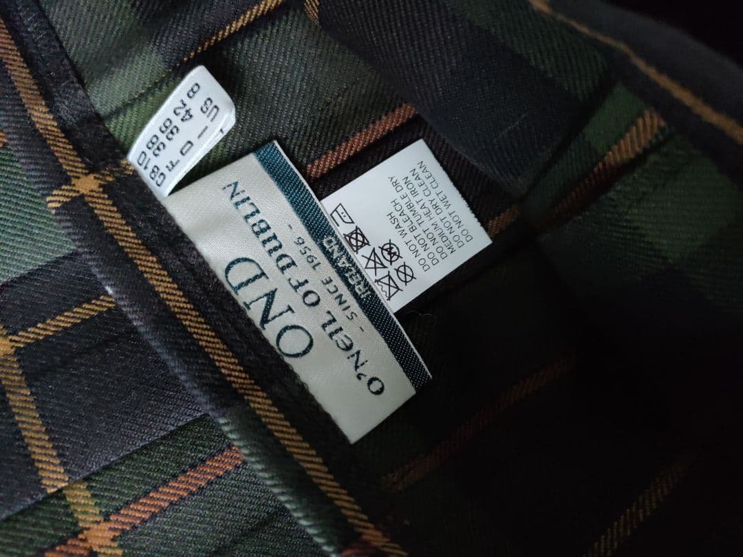 極美品 オニールオブダブリン ウーステッドウール キルトロングスカートbshop