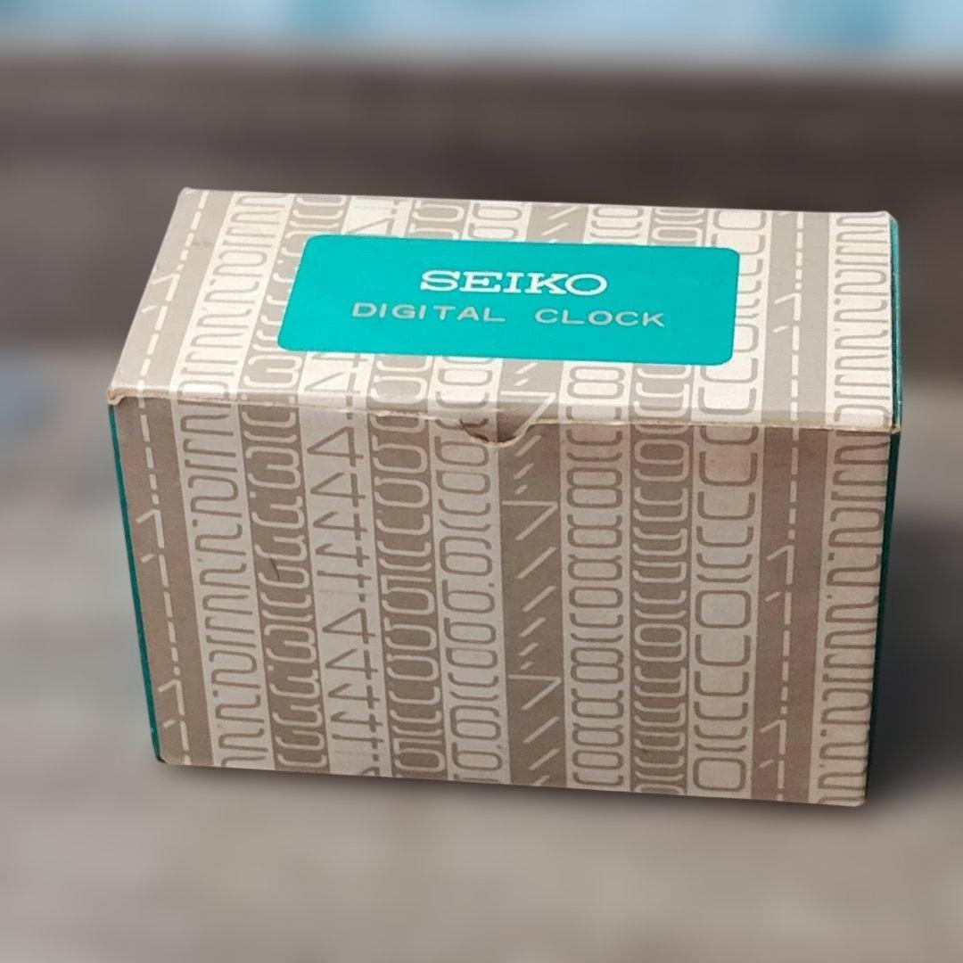 【時計】 未使用 SEIKO デジタルクロック レッド パタパタ時計 昭和レトロ