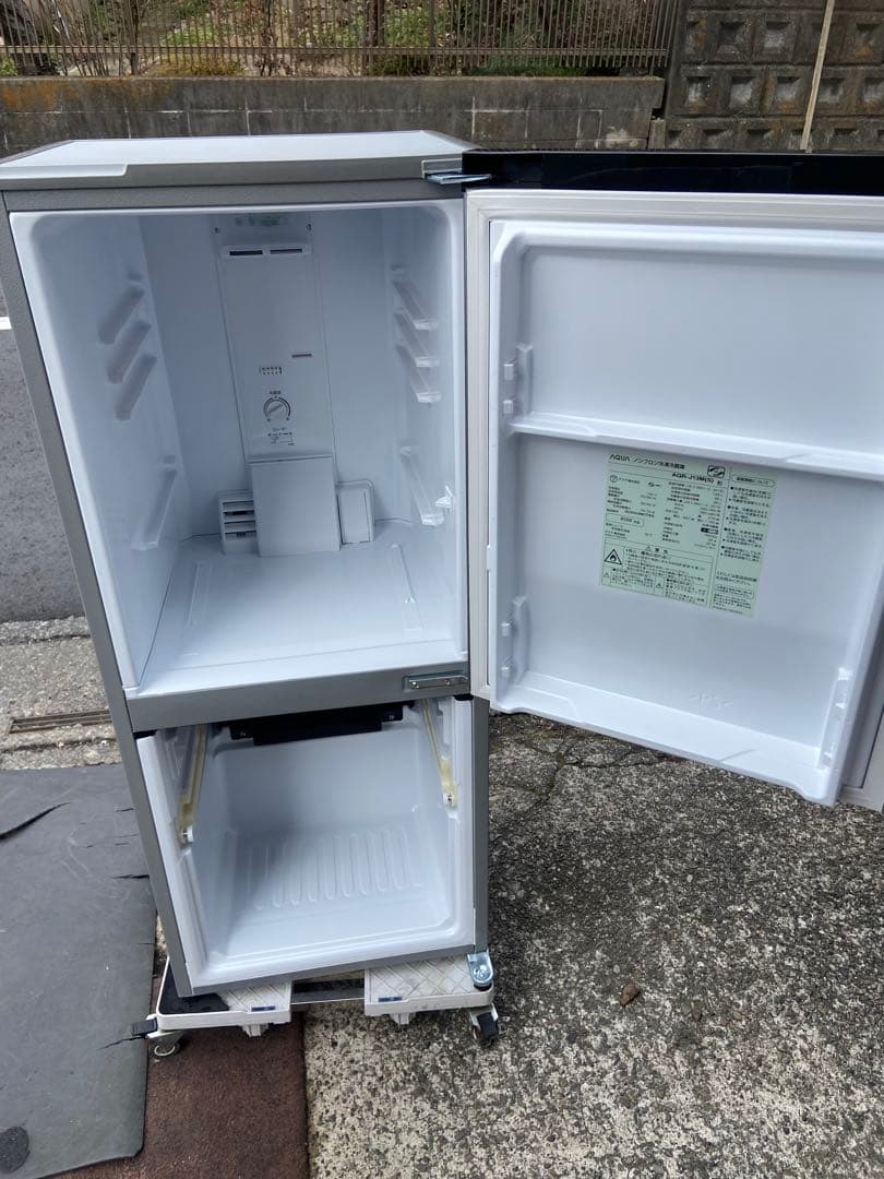 A538 AQUA 2022年製 126L 冷蔵庫 シルバー