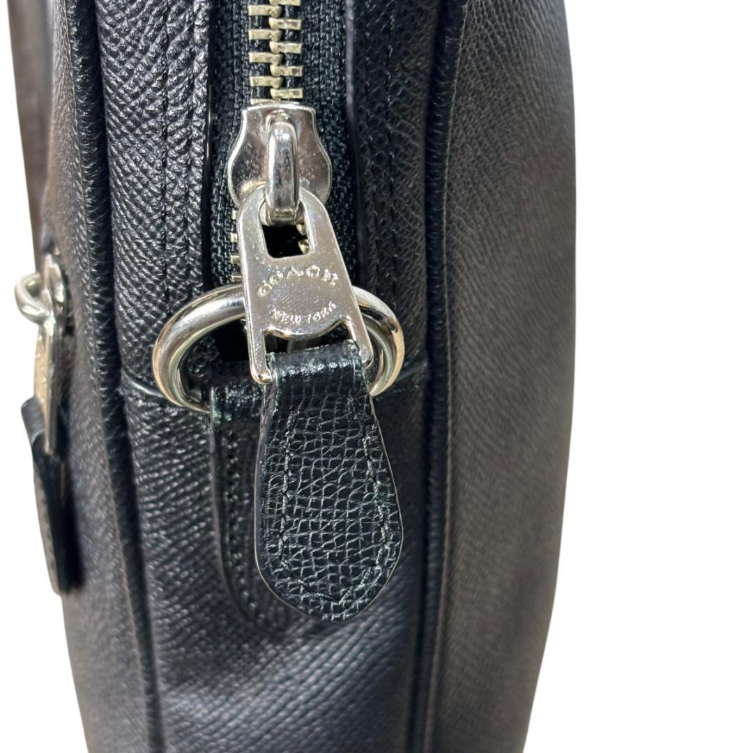 COACH ビジネスバッグ レザー A4収納 ブラック コーチ　71710