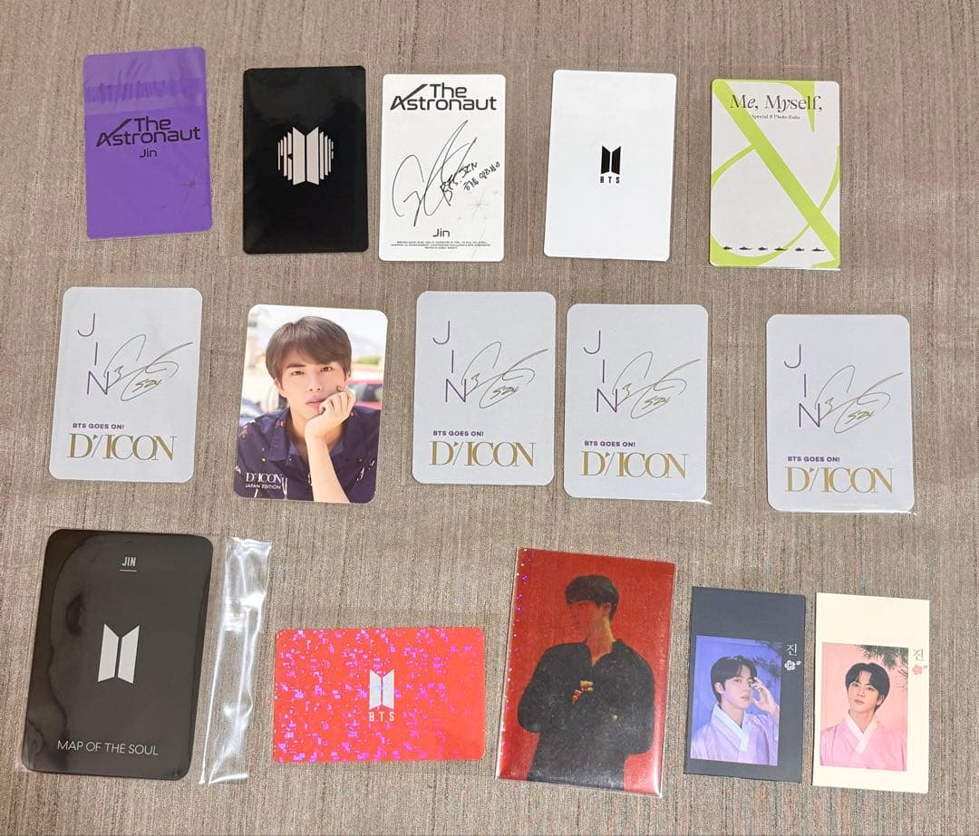 BTS 防弾少年団　Jin 公式　トレカ　セット 15枚