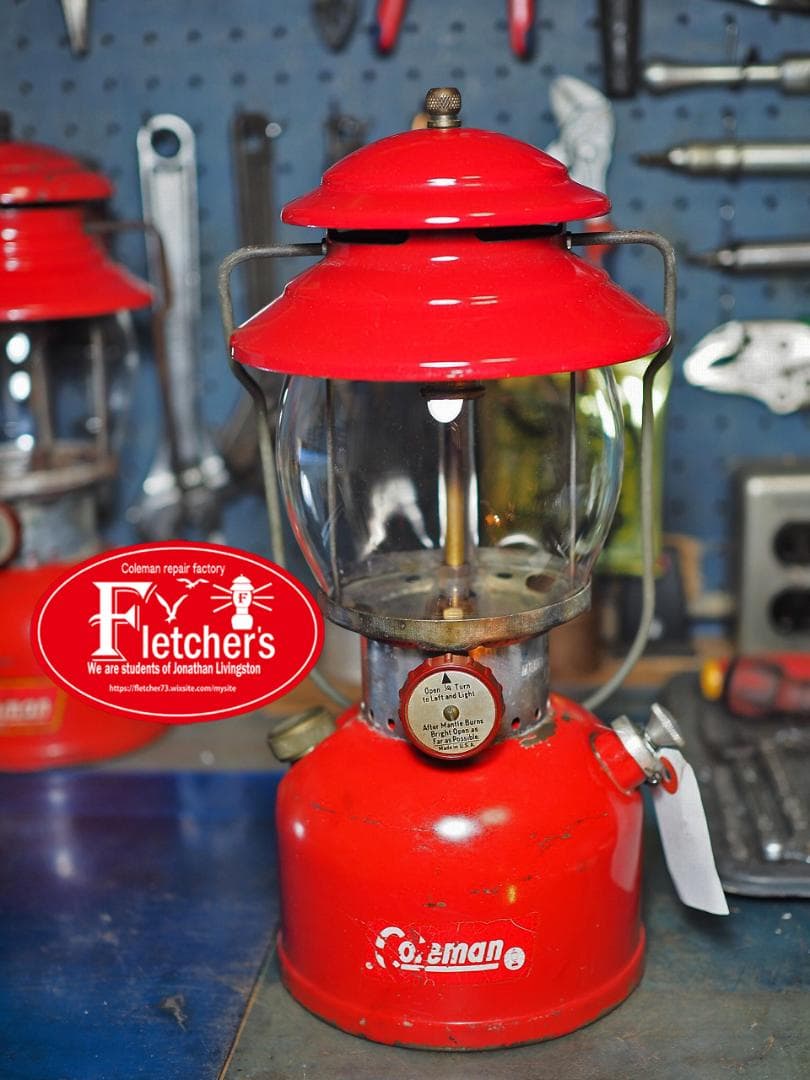 美品1963年8月 コールマン 200A ランタン （通称レッドボーダー）t91