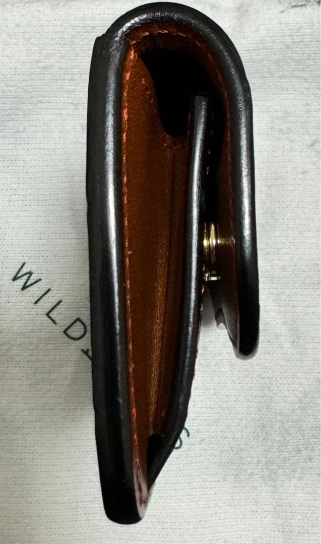 最終価格　WILDSWANS マルサン限定 藍染クロコ×サドル キャメル タング