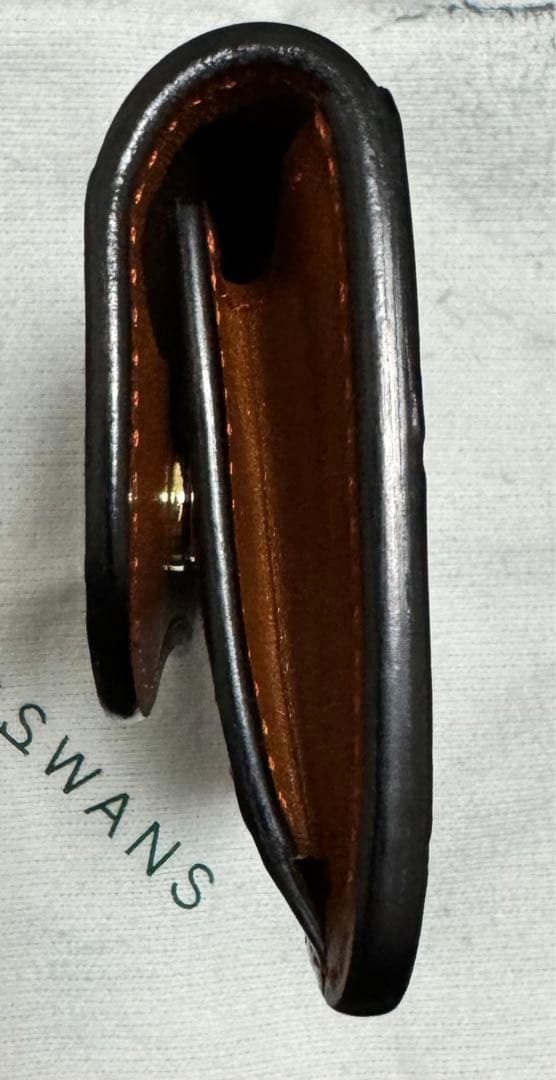 最終価格　WILDSWANS マルサン限定 藍染クロコ×サドル キャメル タング