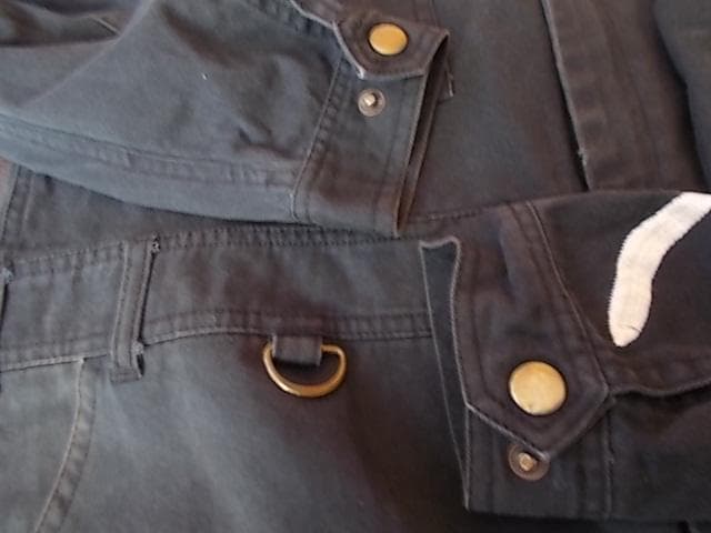 不倶戴天 ツナギ L 黒 特攻服 和柄 刺繍 般若 ジャンプスーツ