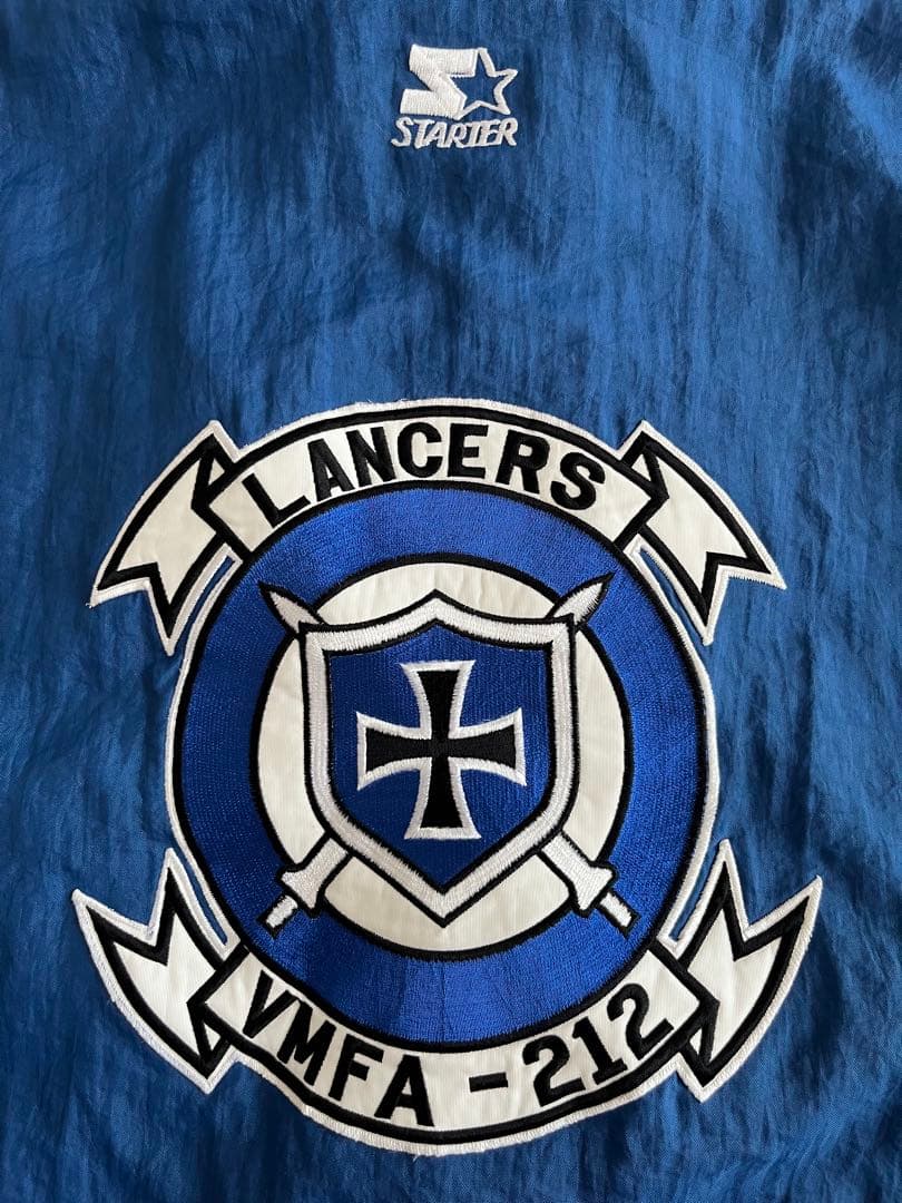 USMC STARTER アメリカ海軍 VMFA-212 ナイロン プルオーバー