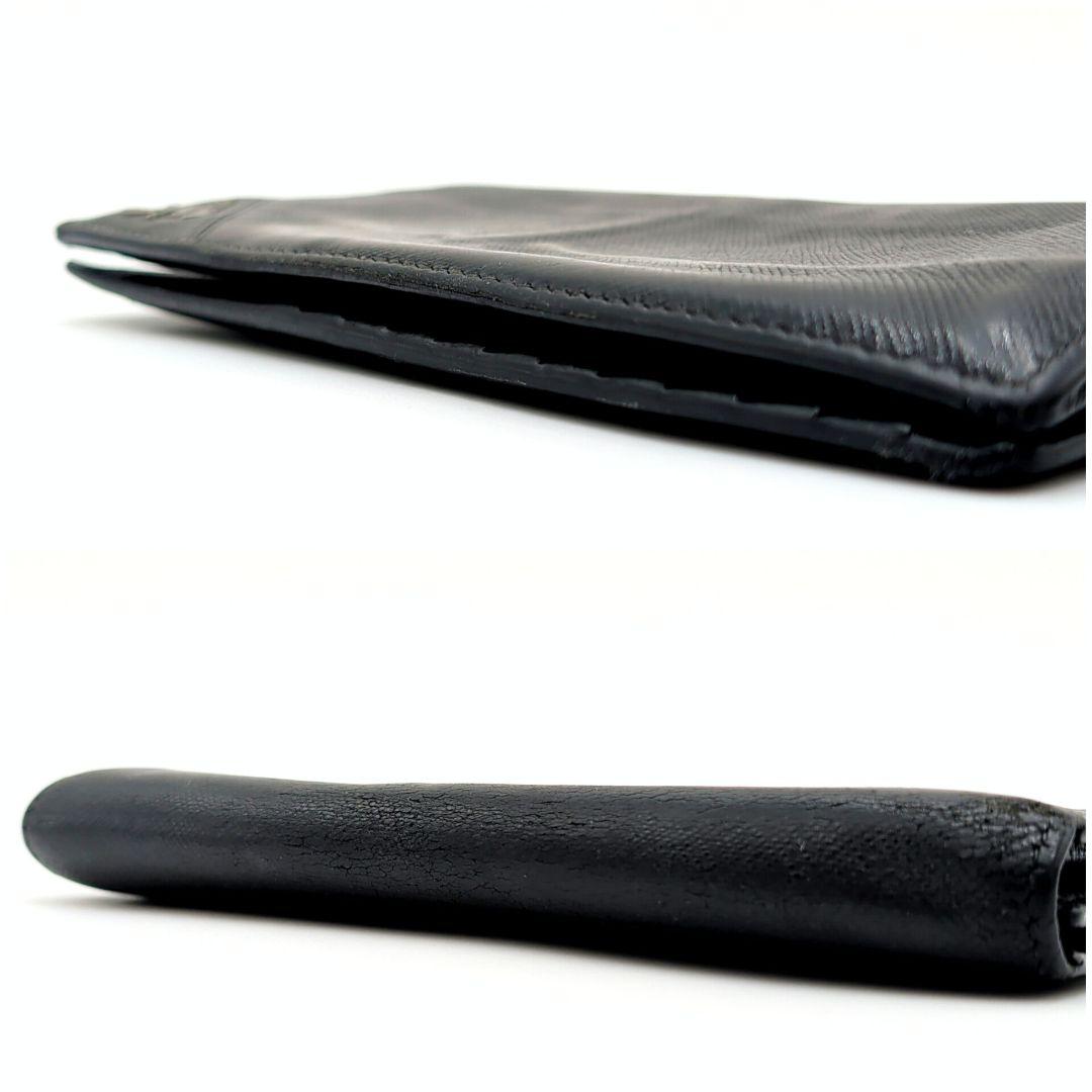 PRADA 長財布 二つ折り プラダ サフィアーノレザー メタルロゴ ブラック