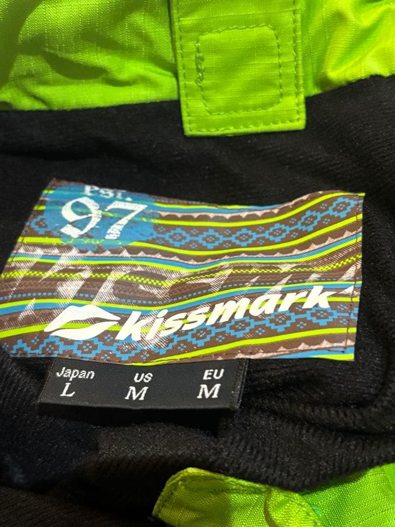 1回着！美品！キスマーク　スノボウェア　上下セット　Ｌ　kissmark