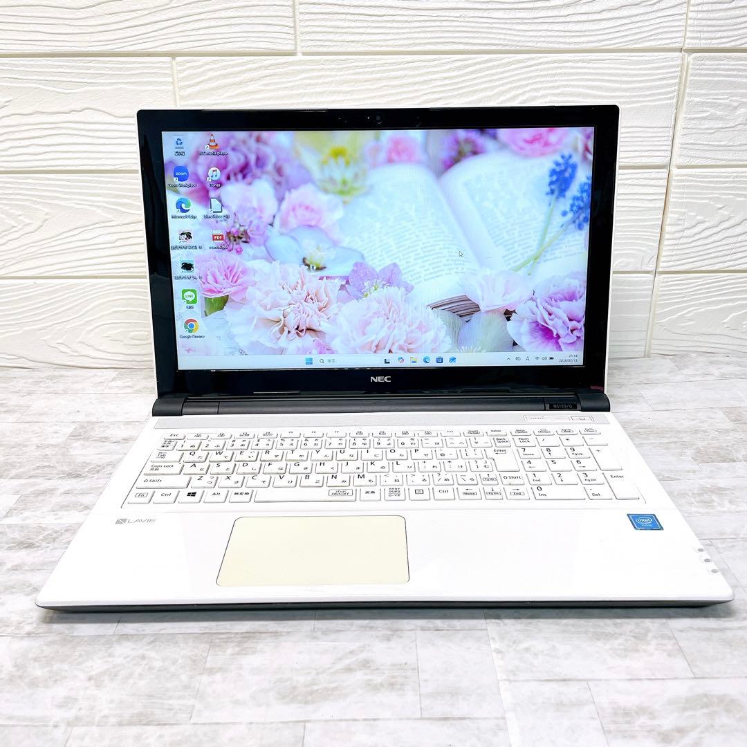 【人気】メモリ8GB✨SSD✨カメラ付✨ノートパソコン Windows11