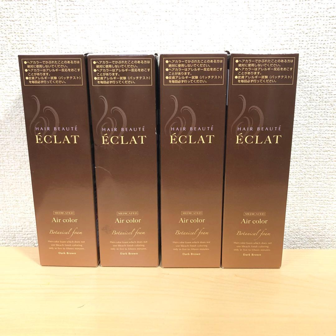 ヘアボーテエクラ ÉCLAT ダークブラウン 4 本セット　150g