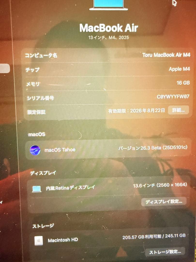 Macbook Air 13インチ M4 シルバー　美品　おまけつき