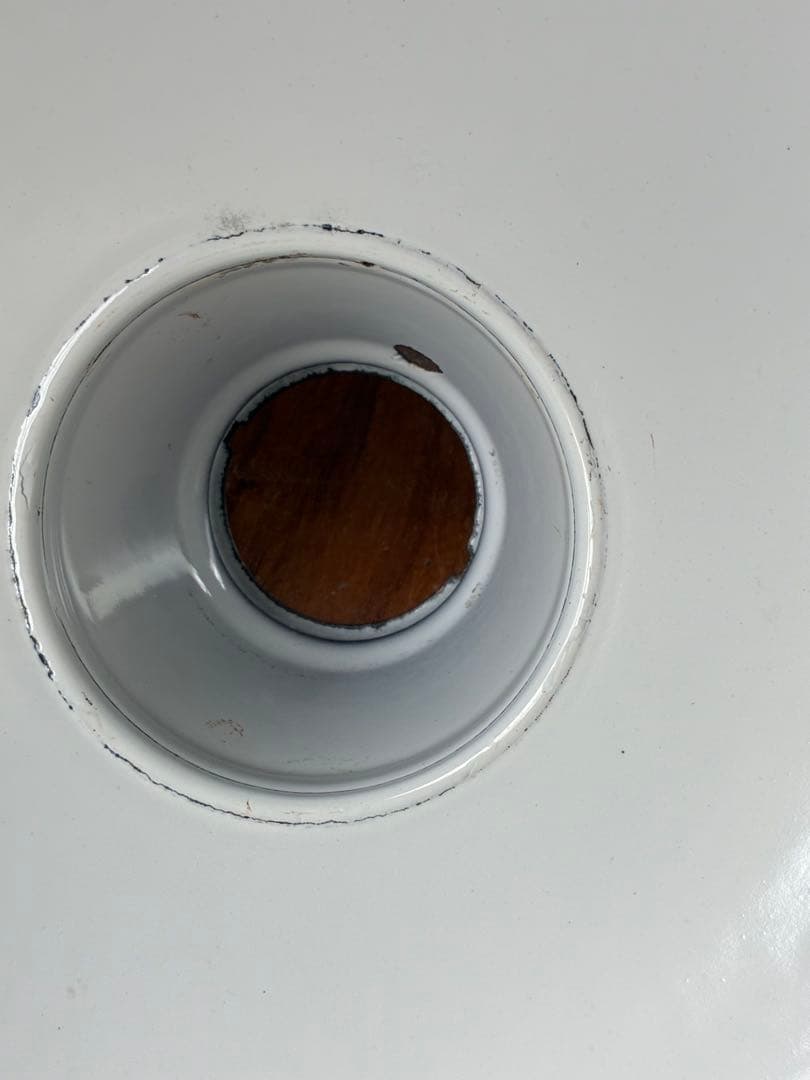 青柳アンティーク　ホーロー　ランプ　シェード　グリーン　30センチ　美品