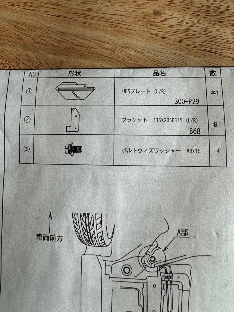 ☆未使用☆UFS アンダーフロアスポイラー スイフトZC用