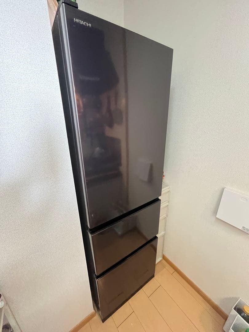 HITACHI 3ドア冷蔵庫 ブラック