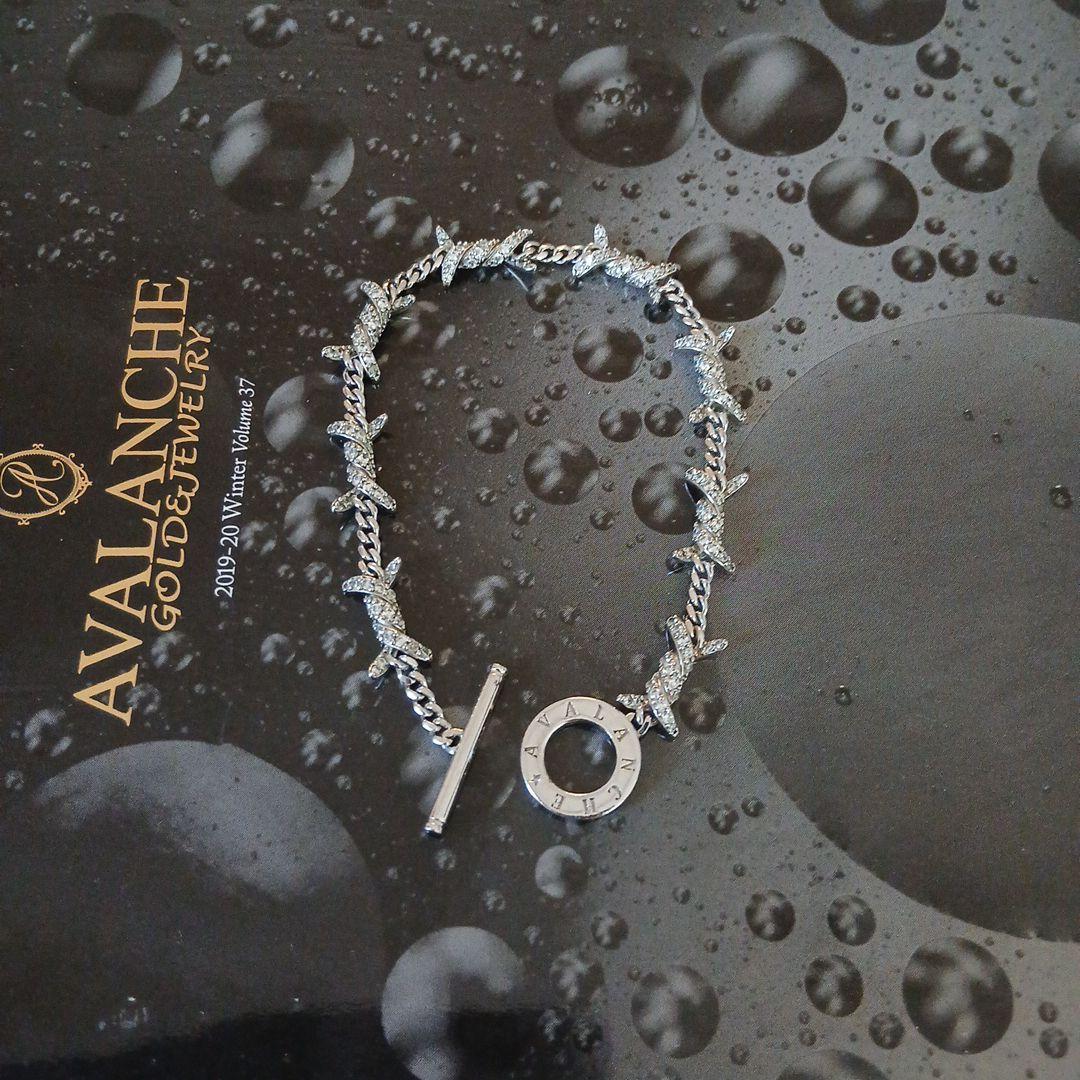 アヴァランチ　Silver925 有刺鉄線ブレスレット　アバランチ　シルバー