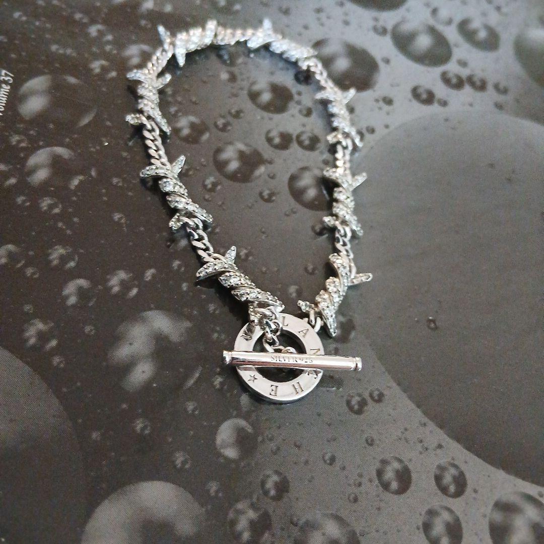 アヴァランチ　Silver925 有刺鉄線ブレスレット　アバランチ　シルバー