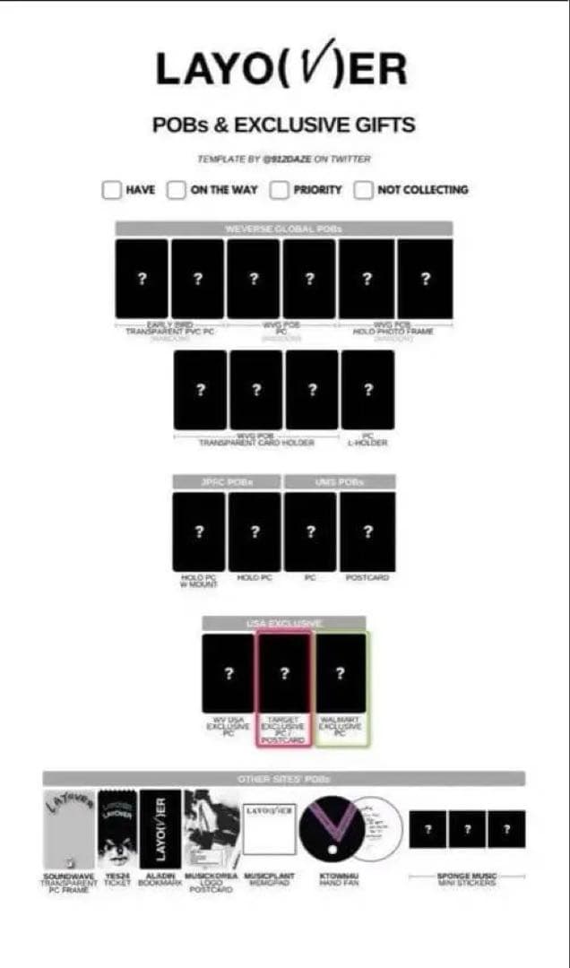 USA限定版 BTS V テテ Layover アメリカ限定特典トレカ 新品 緑