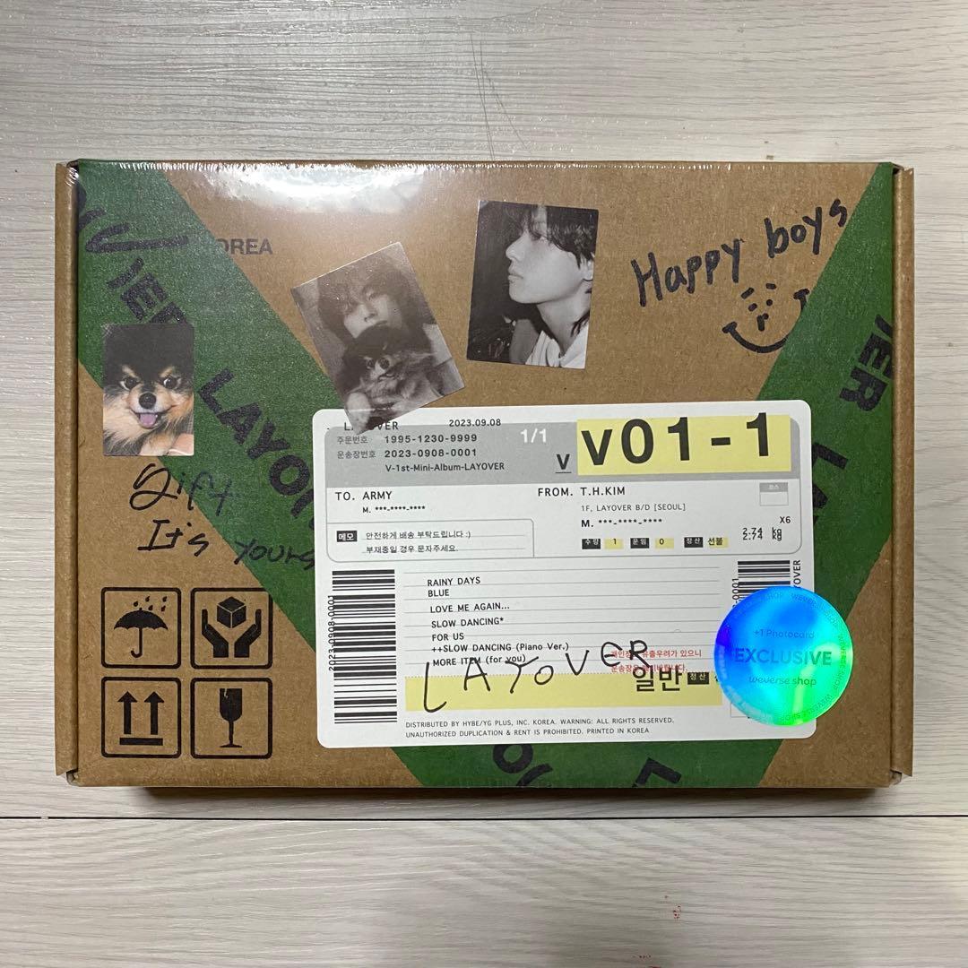 USA限定版 BTS V テテ Layover アメリカ限定特典トレカ 新品 緑