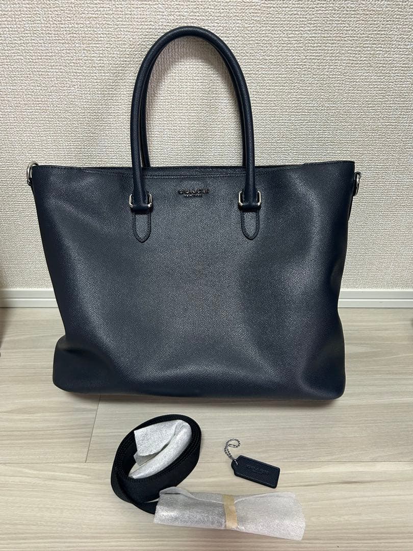 COACH コーチ ベケット ビジネス トート　ネイビー