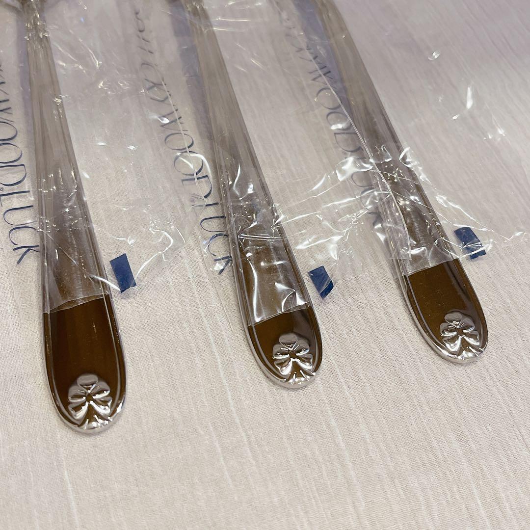 豪華 40本【新品・未使用】ラッキーウッド カトラリー リボン ディナーセット